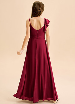 Azazie Kelsea Junior Klä av A-Line i Chiffong Rynkad image2