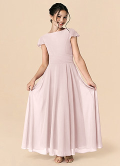 Azazie Payton Klä av A-Line i Chiffong Rosett image3