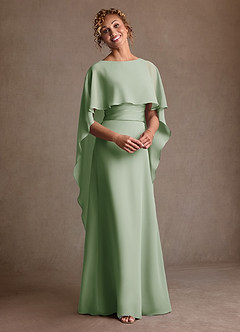 Azazie Marilla Suknie dla Matki Panny Młodej Linia A Pofałdowany Szyfon Długość podłogi Sukienka image6