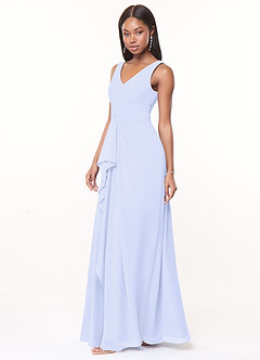 Azazie Julianna Bridesmaid Dresses A-Line Chiffon Floor-Length Dress image2