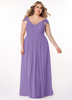 Azazie Kaitlynn Robes de demoiselle d'honneur Robe Empire Convertible en Mousseline de soie Gerafft Tahiti image10