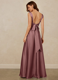 Christian Siriano Bridal for Azazie 1001 Bridesmaid Dresses Vintage Mauve A-Line Sweetheart Neckline Stretch Satin Dress image5