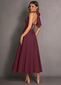 Isabeau Wine Maxi Dress image2