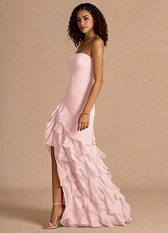 Robe Longue Rose Poudré Kylee image4