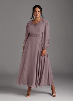 Azazie Devana Mother of the Bride Dresses Dusk A-Line Sequins Chiffon Dress image7