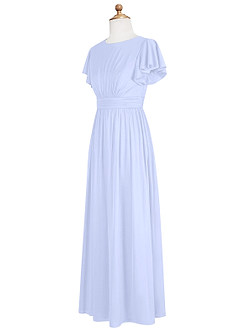 Azazie Mosley Junior Abito A-Line in Maglia Increspato Lavanda image9