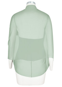 front Azazie Matching Color Sarah Chiffon Wrap