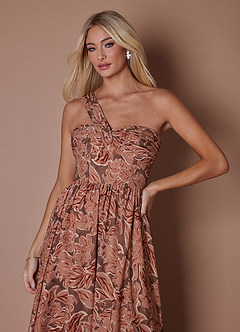 Vestido Pétalo De Bronce Largo Hayden image5