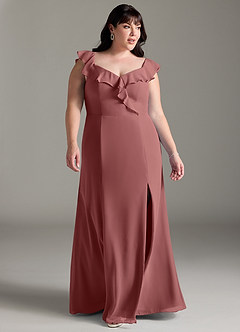 Azazie Sophie Bridesmaid Dresses Amethyst A-Line Off the Shoulder Chiffon Convertible Dress image9