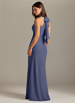 Azazie Doretta Bridesmaid Dresses Stormy Mermaid Pleated Chiffon Dress image7