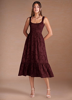 Juliette Wine Midi Dress image3