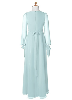 Azazie Leonia Junior Mist A-Line with Pockets Chiffon Dress image8