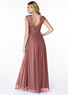 Azazie Basset Bridesmaid Dresses A-Line Sweetheart Neckline Chiffon Floor-Length Dress image2