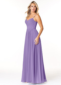 Azazie Lisbon Abiti da Damigella Abito A-Line in Chiffon Scollo a Cuore Tahiti image4