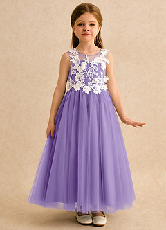 Azazie Mixie Flower Girl Dresses Tahiti Ball-Gown Lace Dress image5
