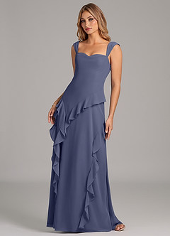 Azazie Sloane Bridesmaid Dresses Stormy A-Line Sweetheart Neckline Chiffon Dress image6