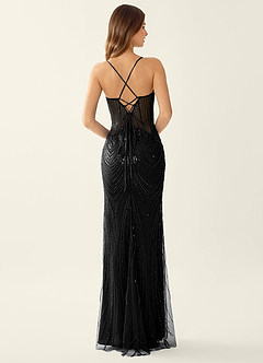 Magnolia Black Mermaid Sequined embroidery Prom Dress image2