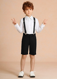 front Oliver Negro Conjunto de 3 piezas de pantalones cortos para niño