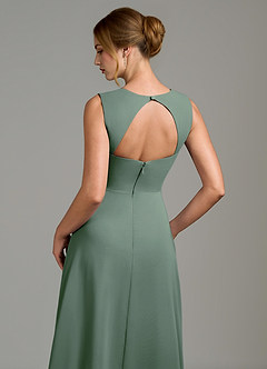 Azazie Gwendolyn Bridesmaid Dresses Eucalyptus A-Line Sweetheart Neckline Chiffon Dress image2