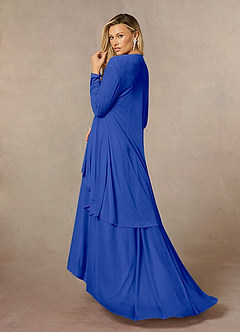 Azazie Anne Mother of the Bride Dresses Royal Blue Sheath Sweetheart Sequins Lace Dress image2