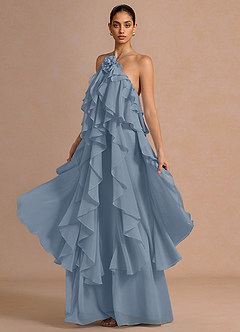 Vestido Azul Polvoriento Maxi Montana image3