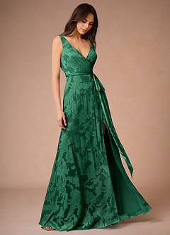Yoris Dark Green Maxi Dress image2