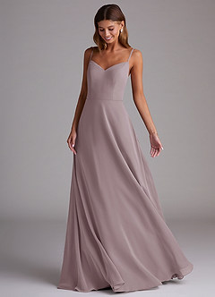 Azazie Marley Bridesmaid Dresses Dusk A-Line Off the Shoulder Chiffon Convertible Dress image5