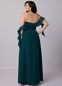 Barbie ♥ Azazie Bridesmaid Dresses A-Line Off the Shoulder Chiffon Floor-Length Dress image12