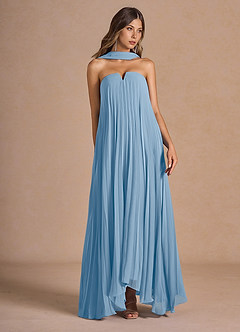 Abito Lungo Blu Foschia Nahla image3