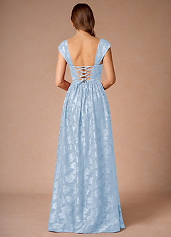 Hazel Powder Blue Pleated Maxi Prom Dress image2