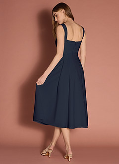 Elior Navy Bow Midi Dress image7