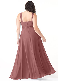 Azazie Alva Final Sale Lilac A-Line Pleated Chiffon Dress image11