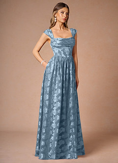 Maxi jurk Hazel Stoffig Blauw image4