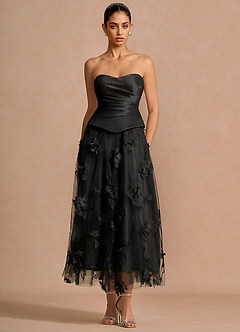 Jovette Černý Onyx Maxi šaty image3