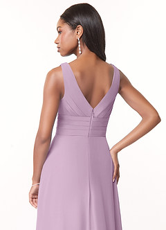 Azazie Julianna Bridesmaid Dresses Wisteria A-Line Chiffon Dress image4