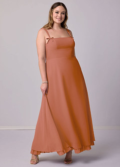 Barbie ♥ Azazie Bridesmaid Dresses MAI TAI A-Line Pleated Chiffon Dress image8