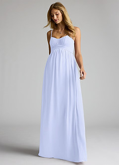 Azazie Llana Maternity Bridesmaid Dresses A-Line Chiffon Floor-Length Dress image3