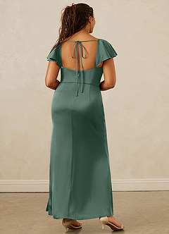 Christian Siriano Bridal for Azazie 1005 Brautjungfernkleider Etui Herzausschnitt Stretch-Satin Kleid Eukalyptus image15