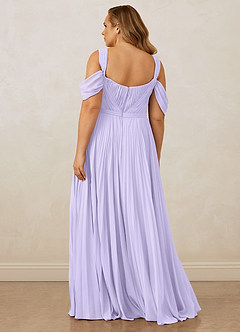 Christian Siriano Bridal for Azazie 1013 Bridesmaid Dresses Lilac A-Line Off the Shoulder Chiffon Dress image12