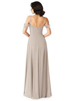 Azazie Tancie Bridesmaid Dresses Frost A-Line Off the Shoulder Chiffon Convertible Dress image2