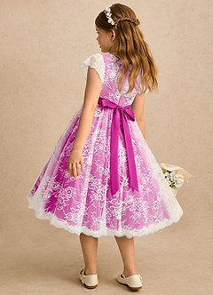 Azazie Maisie Flower Girl Klänningar Klänning A-linje i Spets image5