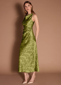 Gelina Moss Navy Maxi Dress image4