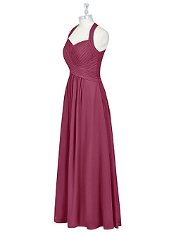 Azazie Claudia Bridesmaid Dresses Mulberry A-Line Sweetheart Neckline Chiffon Dress image9