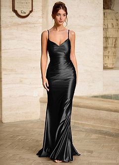 Scarlett Black Backless Lace-up Mermaid Prom Dress image4