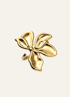 front 18K Gold Plated Flower-Shaped Jewelry Set