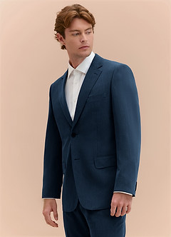 front William Dark Navy Comfort Blend Suit Jacket