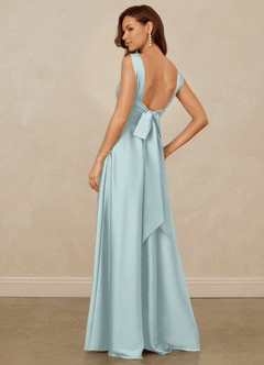 Christian Siriano Bridal for Azazie 1001 Bridesmaid Dresses Mist A-Line Sweetheart Neckline Stretch Satin Dress image2
