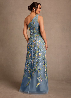 Azazie Bertie Mother of the Bride Dresses Twilight A-Line Lace Dress image2