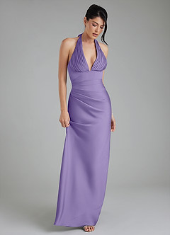 Azazie Torrance Bridesmaid Dresses Tahiti Mermaid Corset Stretch Satin Dress image5