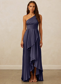 Christian Siriano Bridal for Azazie 1008 Bridesmaid Dresses Stormy A-Line One Shoulder Stretch Satin Dress image1